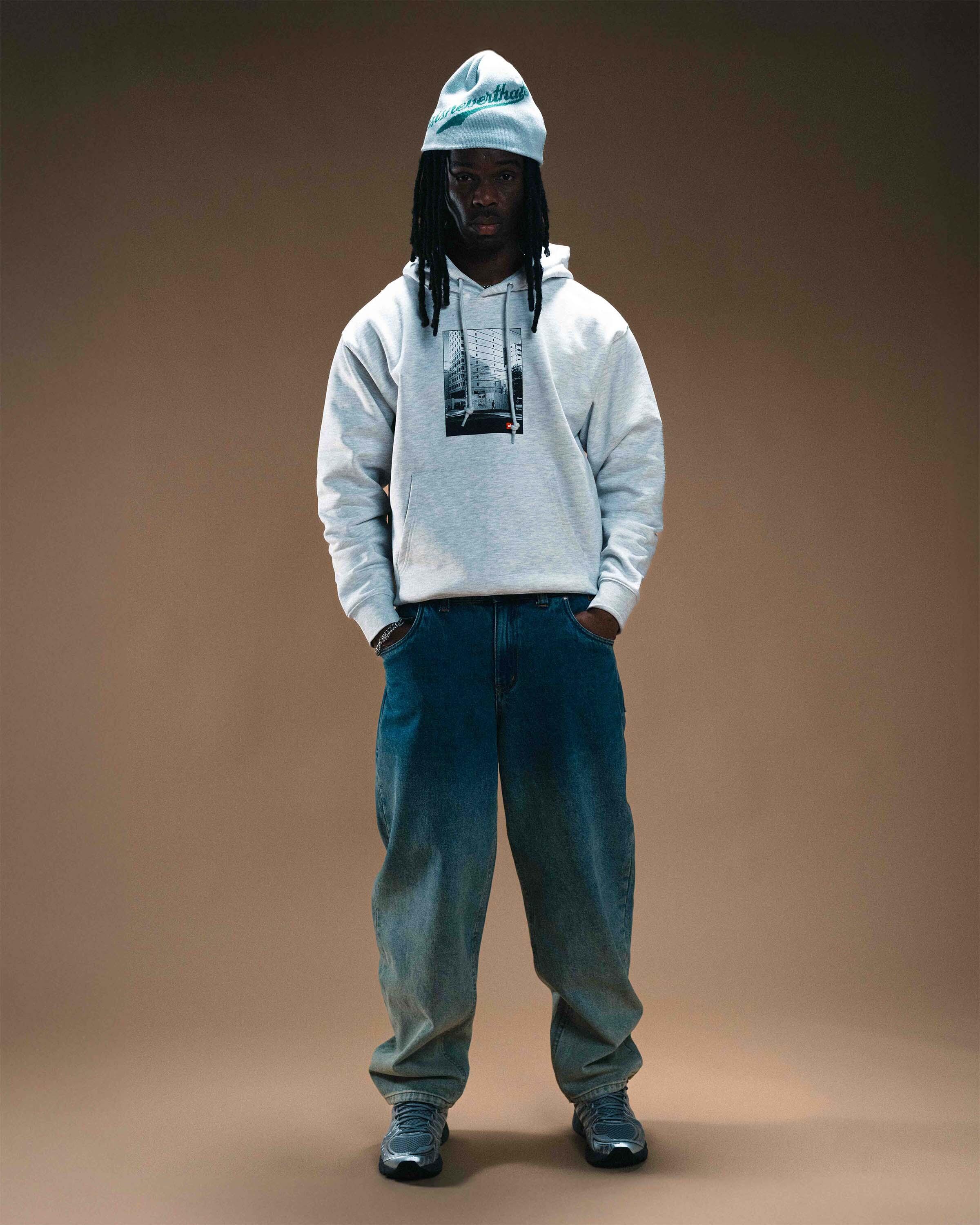 thisisneverthat Script-Logo No Cuff Beanie | TN251WHWBE01 | AFEW STORE